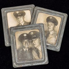 Vtg Gay Couple Military Photo Booth Lot c1950s Photomatic Airmen Portrait picture