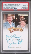 Cheers Autographs - John Ratzenberger / George Wendt 2025 PSA 9/10 picture