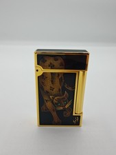 S.T. Dupont Panther Maki-e Limited Edition Lighter - Line D Black Lacquer & Gold picture