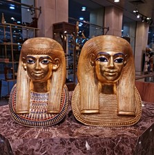 Limited Edition Yuya and Thuya Funerary Masks Museum Quality Egyptian Artifact picture