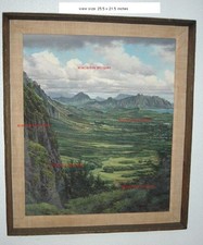 original gary reed hawaiian oil painting hawaii vintage picture