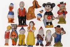 13pc 1930's Little Orphan Annie nodder Walt Disney Japan Bisque collection picture