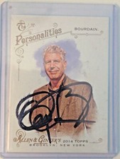 2014 Allen & Ginter - Anthony Bourdain AUTOGRAPH CARD - Parts Unknown - RARE picture