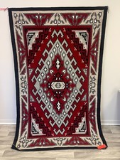 Beth Lewis Ganado style Navajo rug -Extra large weaving, vintage Native American picture