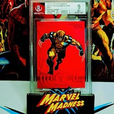 2013 Marvel Fleer Retro RED Precious Metal Gem PMG Wolverine 69/100 #16 MINT 9 picture