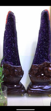 431lb Natural High grade a pair of amethyst Crystal Church Cathedral Geode +base picture