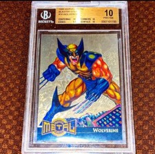 BGS 10 PRISTINE 1995 MARVEL METAL GOLD BLASTER WOLVERINE POP 1 HOLY GRAIL 9.5 picture