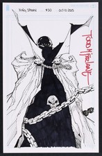 King Spawn #50 1:1000 Incentive Sketch by Todd McFarlane picture