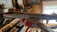 Vintage NWA Northwest Orient Airlines Yonezawa Tin Airplane Japan picture