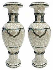 Handcrafted Marble Inlay Flower Vases - 24