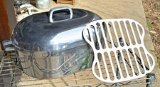 Vintage Wagner Ware Magnalite Sidney O Oval Roaster Dutch Oven 4267 Trivet 13 qt picture