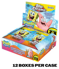 2025 TOPPS CHROME SPONGEBOB SquarePants HOBBY 12-BOX CASE 25th Anniversary New picture