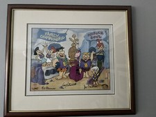 FLINTSTONES HANNA BARBERA TAKAMOTO SIGNED ANIMATION PRODUCTION CEL picture
