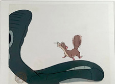 Rikki Tikki Tavi Chuck Jones Production Animation Cel – Snake Fight w/ Mongoose picture