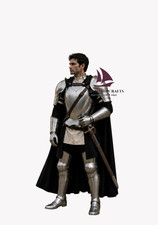 ZAIN Medieval Knight Armor Handmade Cuirass Pauldrons Gauntlets LARP HALLOWEEN picture