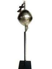 Vintage Mapuche 'Punzón Acucha' Pin - Ceremonial Silver Needle with Bell picture