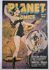 Planet Comics #39 NM- GGA 1945 Mysta of the Moon Golden Age Pre-Code High Grade picture