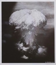 ⭐ AUG 9, 1945. TYPE I - ATOMIC BOMBING OF NAGASAKI - PSA ENCAPSULATED (975) ⭐ picture