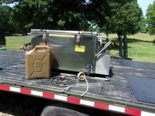 MILITARY SURPLUS FIELD KITCHEN TRAY RATION HEATER- FOOD CAN HOT WATER US ARMY picture