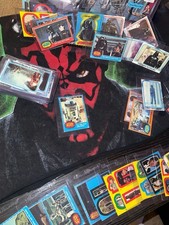 Vintage 1977-1980 Star Wars Trading Cards Lot with Top Loaders including darth V picture