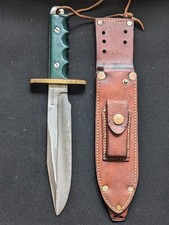 Rare Randall Knife 1950’s Model 14 Attack Tenite Handle -Heiser Riveted Sheath picture