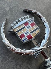Excellent Cadillac Fleetwood Brougham Hood Ornament Mascot 1993 1996 Car Rare picture