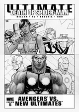 FRANK CHO - Ultimate Avengers vs Ultimates #5 Lrg cover, Thor Cap  Black Widows  picture
