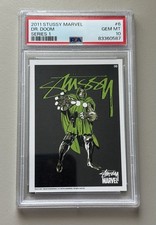 2011 Stussy x Marvel Comics Series 1 Doctor Doom #06 PSA 10 Avengers picture