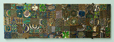 HUGE Brent Bennett Ceramic Pottery Art Mid Century MCM Mural tile MOSAIC 6’ Rare picture