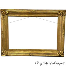 Art Nouveau gilt wood LOWY frame for painting Museum quality deco 42x31 signed picture