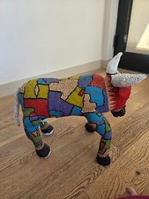 Museum-Quality Monkeybiz Beaded Bull Sculpture by Joyce Sithole – 16