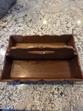 Rare Leopold Stickley Cherry Knife Tray Cutler Wood 1950s Colonial Revival picture
