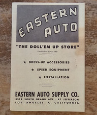 1948 Eastern Auto Accessories Catalog hot rod custom speed shop Cal auto ford V8 picture