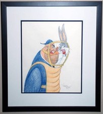 BUGS BUNNY Original Drawing VIRGIL ROSS Signed Looney Tunes Key Animation Cel picture