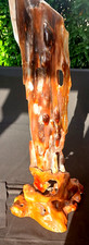 77cm petrified tree bark Indonesia petrified wood giant natural sculpture picture