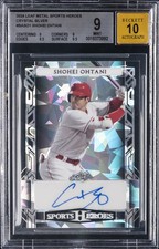 2024 LEAF METAL SPORTS HEROES CRYSTAL SILVER #BASO1 SHOHEI OHTANI BGS 9 picture