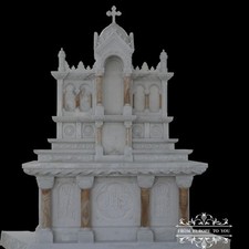 BEAUTIFUL CARVED RELIGIOUS CHURCH CHURCH ALTAR - TF439 picture