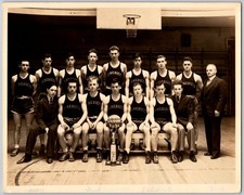 1935-36 St. Benedicts/Gray Bees H.O.F Coach Prof Blood Vintage Photo picture