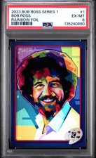 2023 CARDSMITHS BOB ROSS SERIES 1 RAINBOW FOIL #1 BOB ROSS PSA 6 picture