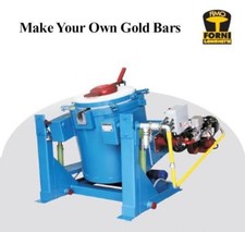300 Kilo 2370 F  Propane Gas Tilting Furnace-Smelt/Melt Gold-Copper-Silver 1330C picture