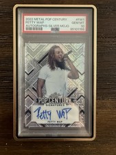 2022 LEAF POP CENTURY AUTOGRAPHS FETTY WAP AUTOGRAPHS-SILVER MOJO 3/7 PSA 10 picture