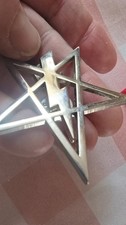 Anton LaVey Attributed Pentagram Pin w/ Signed Letter from Stanton LaVey – Rare picture