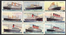 CIGARETTE CARDS.Wills Tobacco (NZ).MERCHANT SHIPS OF THE WORLD.(1925).(Set 50). picture