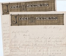 RARE Autograph Letter Signed - 4pgs- John Matthews  Soda Water Apparatus NY 1877 picture