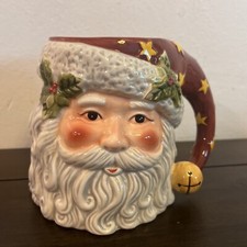 Certified International Exceptionally Nice Santa Mug Holiday Mug Holds 20 Oz New picture