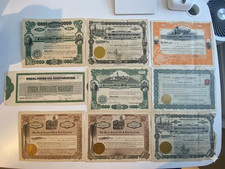 Stock Bond US National Gas Oil Shell Palmer Pacific Union Texanna Certificate picture
