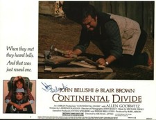 ONE OF A KIND “Continental Divide” John Belushi Hand Signed Lobby Card COA picture