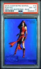 2015 Marvel Fleer Retro Elektra Blue PMG PSA 8 Precious Metal Gems 50/50 (Omega) picture