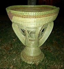 XL Sweetgrass Gullah Stand Basket with Foot  picture