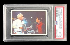 1985 back to the future 51 doc brown & marty mcfly; delorean PSA 6 **POP 1, 0^ picture